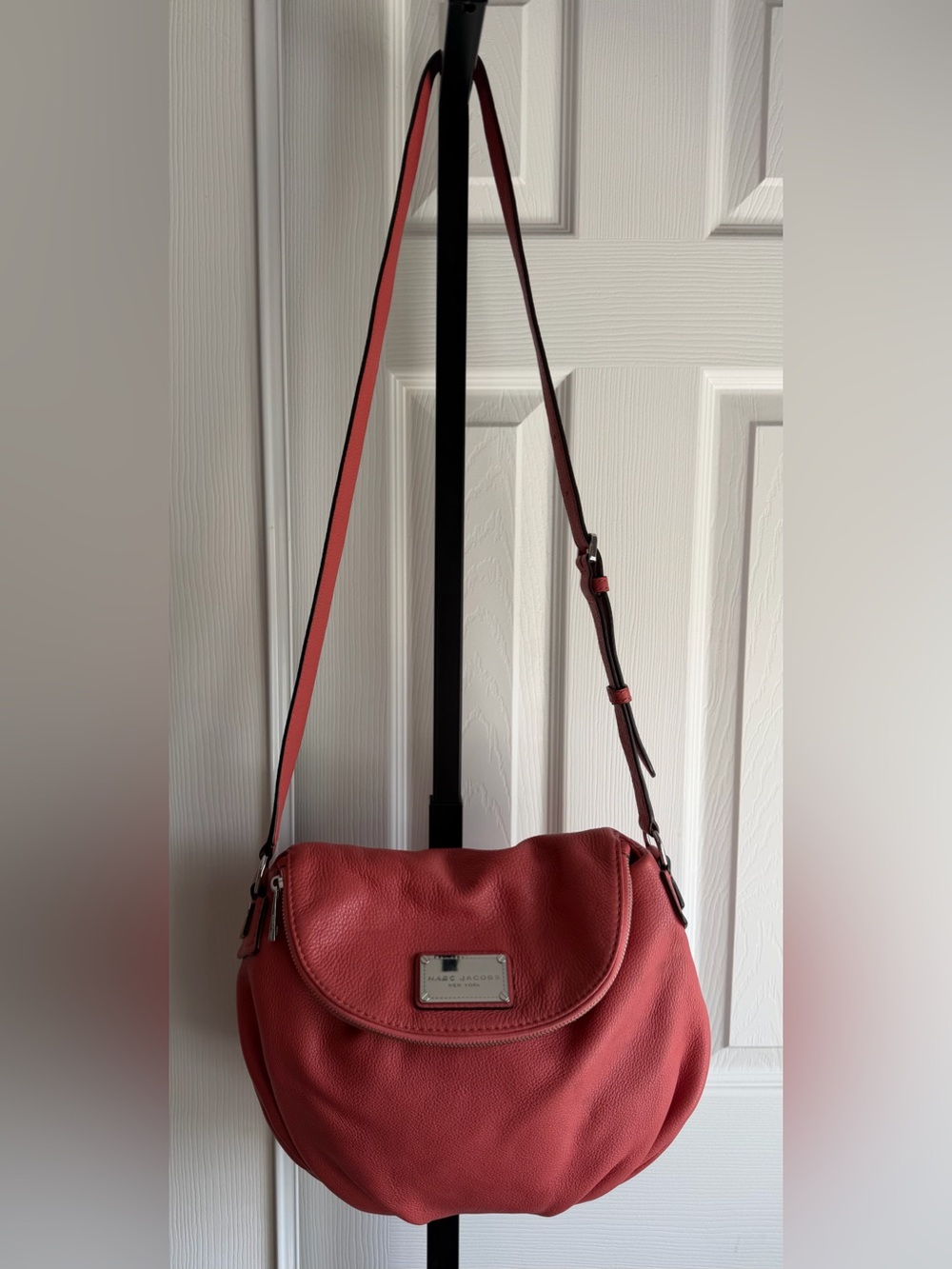 Marc Jacobs Dusty Pink Natasha Fold Over 
Crossbody Bag With Adjustable Strap - Picture 12 of 12